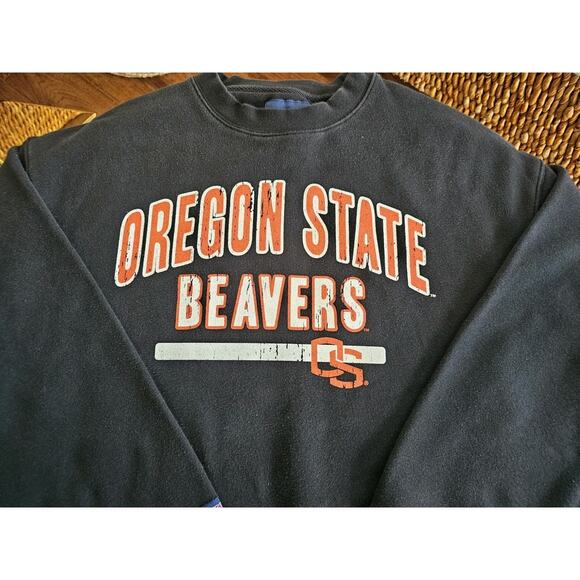 Jansport Oregon State Beavers Crewneck Sweatshirt Size XL Black - Picture 8 of 9